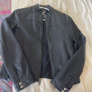 Lucky brand leather jacket, size small